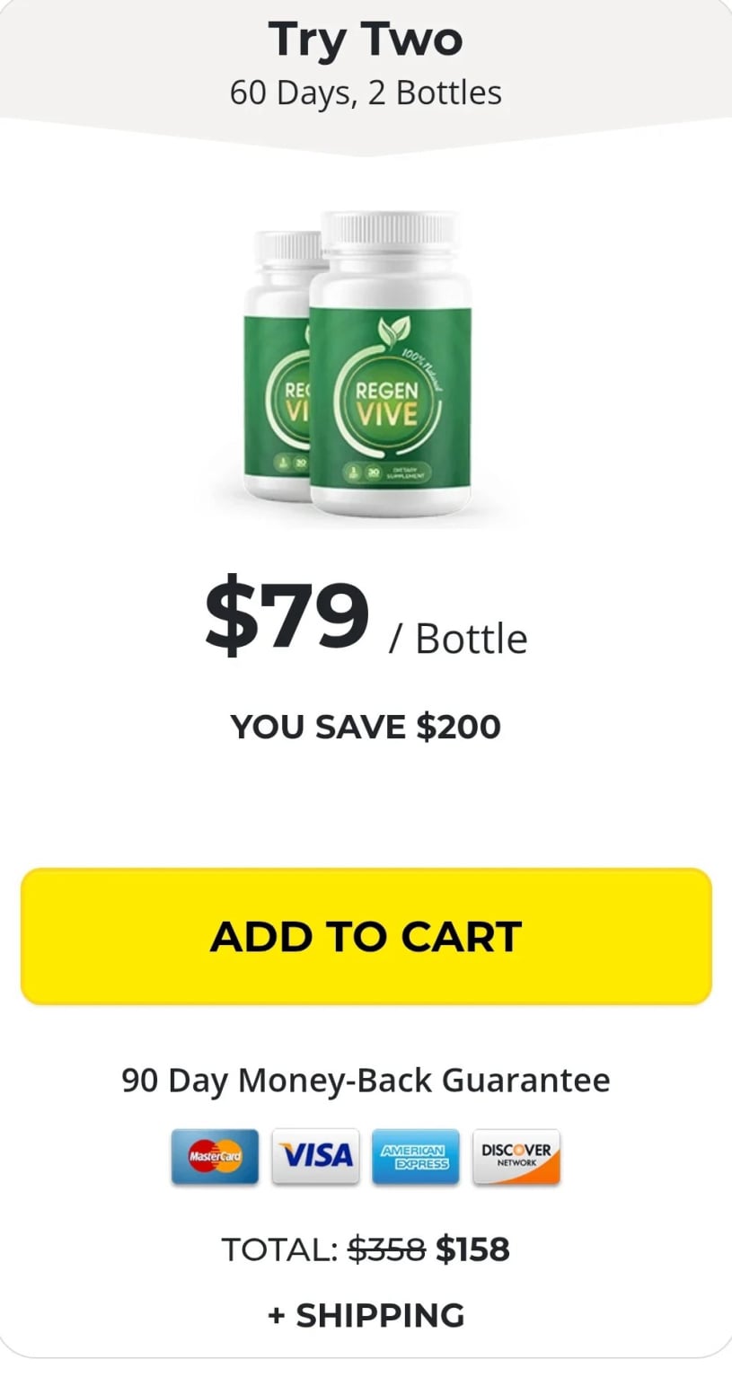 RegenVive 2 bottle price