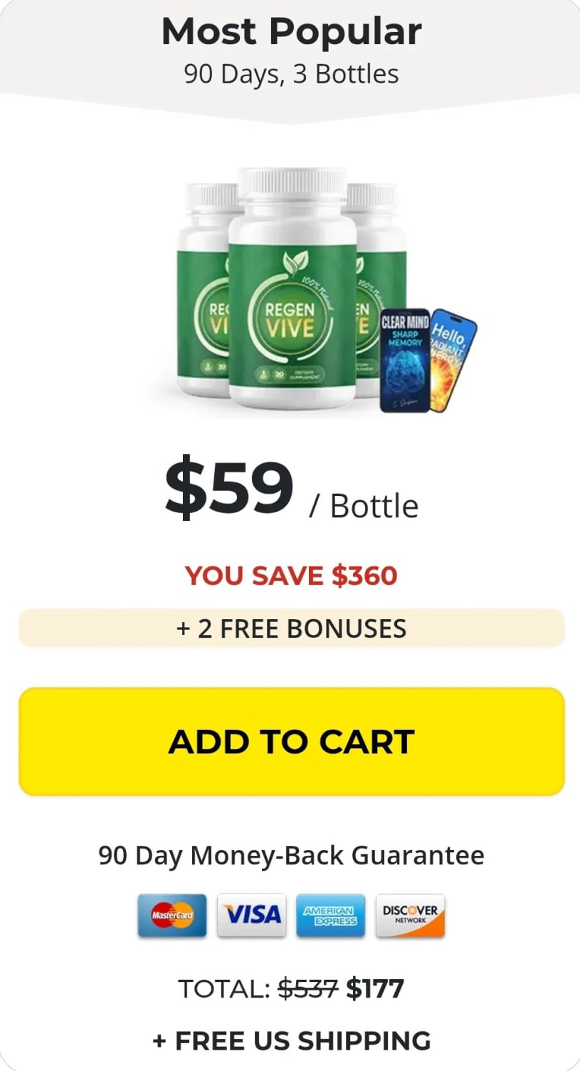 RegenVive price 3 bottle